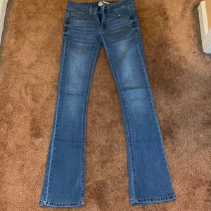 Mudd Skinny Bell Bottom Jeans. Size 1 (Women)